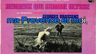 Georges BrassensHeureux qui comme Ulysse 1969 [upl. by Obau26]