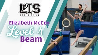 Level 4 Beam Routine  Let It Shine Mock Meet 2023 [upl. by Hsemin]