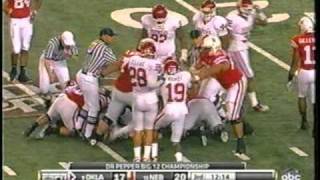 quotSo Long Huskersquot Oklahoma vs Nebraska in Big 12 Championship from 120410 [upl. by Eerual]