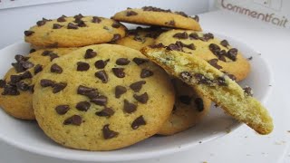 Comment faire des cookies Americains aux pépites de chocolat facilement [upl. by Annoval938]