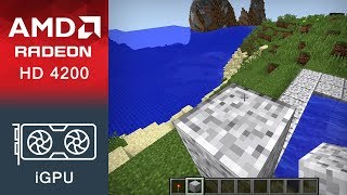 Minecraft Gameplay AMD Radeon HD 4200 [upl. by Rasure]