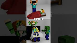 Steve VS Alex Cloth simulation in Minecraft【minecraftanimation】 minecraft shorts blender [upl. by Tiphany]