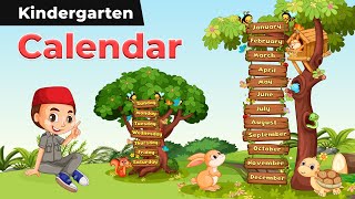 Calendar  Year Months Weeks And Days  Calendar for Kids  Kindergarten [upl. by Ivy]