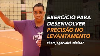 Exercício de vôlei desenvolver precisão no levantamento [upl. by Odine]