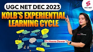 UGC NET Dec 2023  Kolbs Experiential Learning Cycle  Heena Maam [upl. by Yennep507]