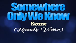 SOMEWHERE ONLY WE KNOW  Keane KARAOKE VERSION [upl. by Ainattirb385]