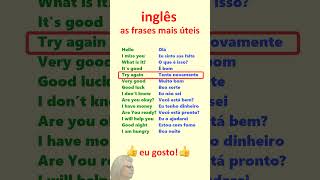 Inglês Aprenda frases mais úteis em inglês para principiantes [upl. by Dorweiler]