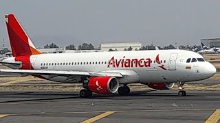 Trafico aereo desde el MC PUENTE AVIANCA🇨🇴 AIRBUS 320✈️ AICM 🇲🇽🛫🛬 [upl. by Lidda907]