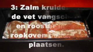 zalm roken met STOVEMAN rookoven compact [upl. by Seraphim835]