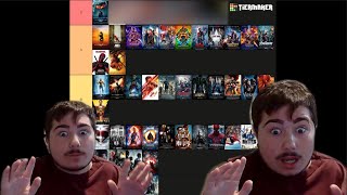 Ranking Sony and Marvel Movies Unexpected Results [upl. by Enywtna580]