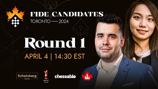 Round 1 FIDE Candidates amp Womens Candidates [upl. by Moss]