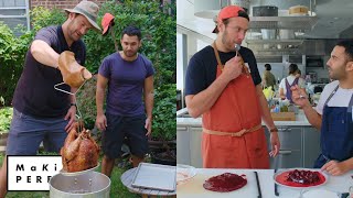 Brad and Andy Try to Make the Perfect Turkey amp Cranberry Sauce  Making Perfect Thanksgiving Ep 1 [upl. by Bencion]