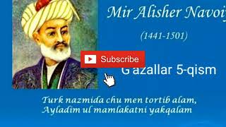 Alisher Navoiy g‘azallari 5qism [upl. by Gelman]