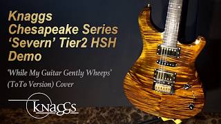 MusicForce Knaggs Severn HSH Demo  While My Guitar Gently Wheeps ToTo Version Cover [upl. by Rhodes]