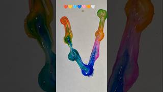 🌈V💦Water drop writingcolourBlendingshortsviralSTCalligraphyshortssatisfyingartcolormixing [upl. by Ricketts860]