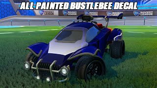 Showcasing All NEW Painted quotBUSTLEBEEquot Black Market Decal  Rocket League Showcase [upl. by Nimaj]