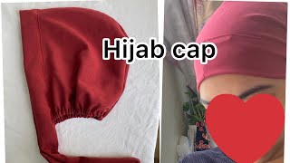 Hijab Cap cutting and stitchingInner Hijab capeasy trickcloth gallery [upl. by Ahsienel]