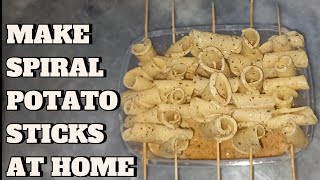 How To Make Spiral Potato Sticks  Unique Potato Recipe Kids Lunchbox Ideas Spiral Potato Sticks [upl. by Onitnatsnoc]