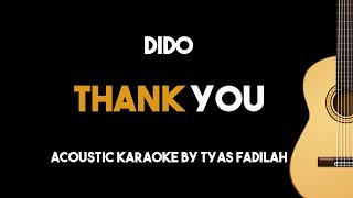 Dido  Thank You Acoustic Guitar Karaoke Version [upl. by Mirilla408]