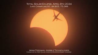 Total Solar Eclipse April 8th 2024  Jet Transit [upl. by Nonregla]