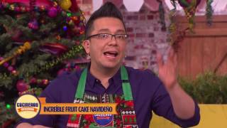 Receta Fruit Cake  Cocineros Mexicanos [upl. by Panter]