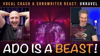 Vocal Coach amp Songwriter React to Unravel LIVE  Ado  Song Reaction and Analysis [upl. by Monney]