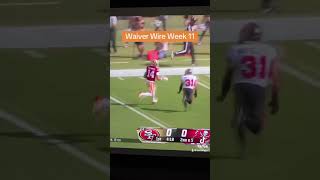 MUSTADDS Waiver Wire Week 11 nfl fantasyfootball [upl. by Aznola231]