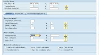 créer facture client vf04 [upl. by Pachston]