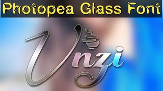 HOW TO MAKE GLASS STYLISH FONT IN PHOTOPEA  By Durani Creation [upl. by Barrett814]