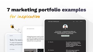 7 Marketing Portfolio Examples – Copyfolio [upl. by Etnuaed]