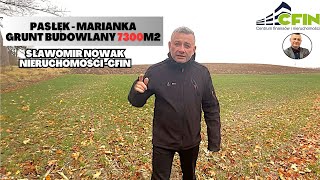 PASŁĘK  MARIANKA Grunt 7300m2 objęty MPZP [upl. by Douglas]