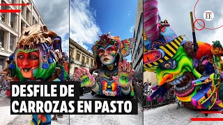 Carnaval de Negros y Blancos así se vivió el Desfile de Carrozas  El Espectador [upl. by Acie]