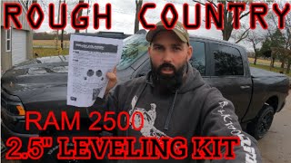 How to install Rough Country Ram 2500 25quot leveling kit [upl. by Gardner160]