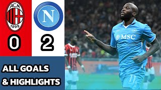 Unbelievable Napoli Dominates Milan 20  Watch the Exciting Highlights Now [upl. by Adev]