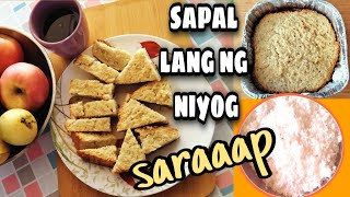 GAWIN MO ITO SA SAPAL NG NIYOGHOW TO MAKE EASY AND AFFORDABLE SNACK USING COCONUT PULP [upl. by Leamse]