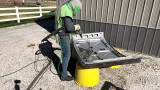 Sandblasting A 1972 Ford F250 High Boy [upl. by Locke66]