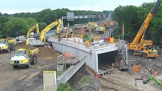 2052016 Timelapse A12 70 meter tunnel in one weekend under highway [upl. by Golliner]