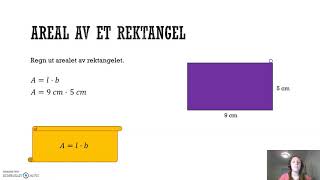 Omkrets og areal Rektangel [upl. by Pirozzo164]