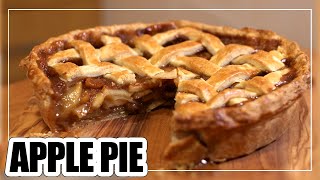 🥧 TARTA de MANZANA AMERICANA  Auténtico APPLE PIE [upl. by Ahsiam]