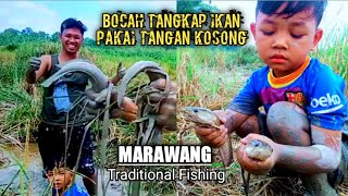 TANGKAP IKAN PAKAI TANGAN DI SAWAH [upl. by Leonid]