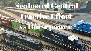 Seaboard Central  Tractive Effort vs Horsepower [upl. by Ardua]