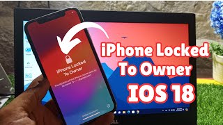 BYPASS iPhone Locked To Owner How To Unlock Without Apple iD Password [upl. by Acinorej]