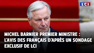 Michel Barnier Premier ministre lavis des Français daprès un sondage exclusif de LCI [upl. by Yaniv872]