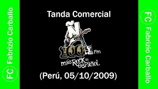 Tanda Comercial Radio 📻 La Ñ 1001 FM Perú 05102009 📅 [upl. by Yrallih]