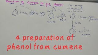 Preparation of phenol from cumeneclass12neetjee [upl. by Whiney]