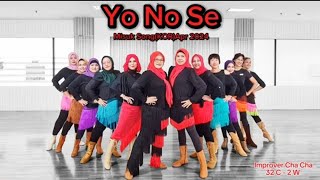 Yo No Se Linedance  Misuk Song KORApr 2024  Improver Cha Cha  Mahitsa ULD DKI 31 [upl. by Soll902]