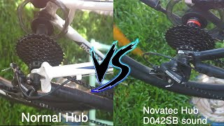 Novatec hub D042SB VS Normal hub [upl. by Puff645]