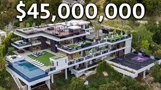 Inside a 45000000 Los Angeles Modern MEGA MANSION [upl. by Carlin]