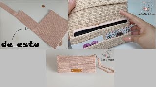 TEJIDO EN 20 MIN🥰Este Modelo de Cartera es Muy Fácil y Rapido de Tejer ¡Nuevo Patrón De Ganchillo 👌 [upl. by Safko]