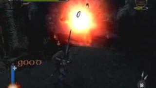 Lord of the Rings The Two Towers PS2 Walkthrough  11  Helms Deep Breached Wall 12 [upl. by Ahsenak]